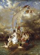 William Etty Youth on the Prow and Pleasure at the Helm USA oil painting artist